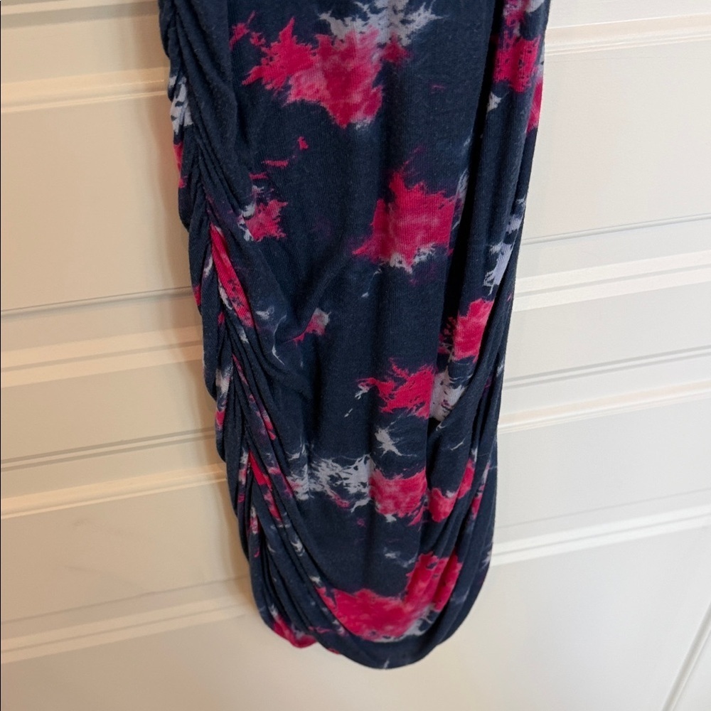 Splendid Navy and Pink Tie-Dye Mini Dress - Picture 3 of 4